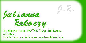 julianna rakoczy business card